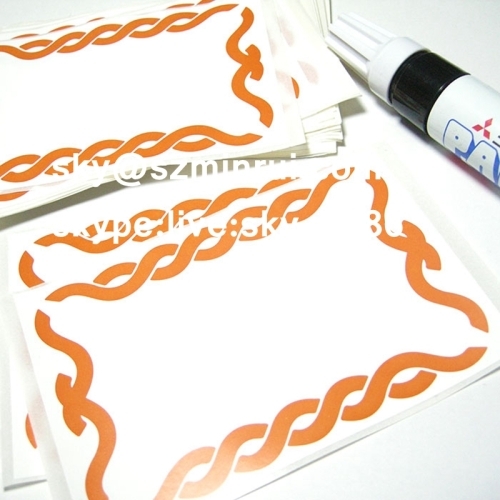 Single Color Printed Destructible Eggshell Graffiti Sticker with Breakable Vinyl Cover