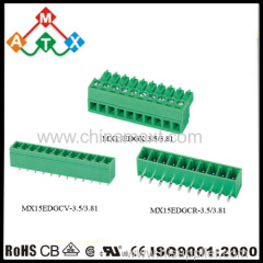 3.81mm 300V 8A PCB Pluggable Terminal Blocks