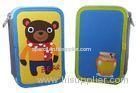 Animal Childrens 3 Zip Pencil Case / Triple Pencil Case 19.512.56 cm