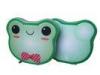 Cute Double Pocket Filled Pencil Case Frog Shaped For Kids Drawing