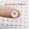China largest self-adhesive destructible label manufacturer custom round 8mm diameter warranty screw label for phone