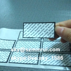 Fast Delivery Self Destructible Screw Stickers Warranty Seal Paper Sticker