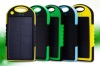 5000mAh dual USB portable solar panel battery charger power bank
