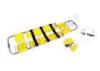 Yellow Emergency Detachable Aluminum Scoop Stretcher Folding Stretcher With Wheels