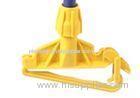 Yellow PP Flexible structure Mop Clip Holder Refill without handle
