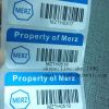 Waterproof PET Security Barcode Labels with Company Asset ID and Bar Code