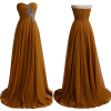 ALBIZIA Pretty Beading Sweetheart Chiffon Bridesmaid Dresses Long For Weddings