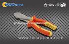 Heavy Duty Diagonal Cutting Pliers 180mm 1000v Insulated Tools With VDE Certificate