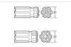 Retrac Button Bits Trapezoid Connection core drill bits