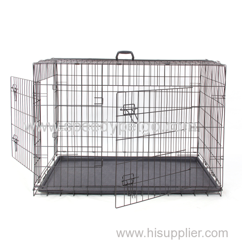 Pet Products Two Doors Dog Metal Cage