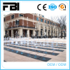 square shape dry fountain/ with lights decoration/ running fountain/ muisc fountain