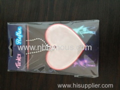 heart shape reflective pvc pendant for safety