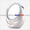 2014 new style hot sale LED double side desktop mirror power supplied with batteries