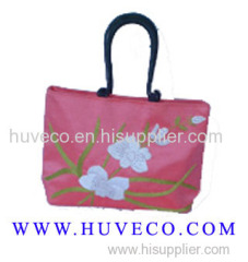 Ladies' Handmade Floral Silk Handbag