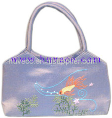 Beautifully Handmade Embroidered Silk Handbag