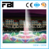 outdoor big music dancing fountain/ floating fontain with colorful led lights