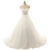 ALBIZIA New Style 2015 Organza Floor Length A-Line Wedding dress With Bows Sash