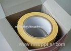 Yellow Electrical Adhesive Insulation Tape Stabilized Plasticized PVC Matte Film