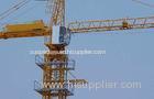 380V 50 HZ Painted Construction Tower Crane Angle Steel With Horizontal Jib Frame