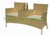 Wicker patio furniture rattan table and chairs