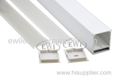 Anodized aluminum profile led strip light w/ plate for ceiling