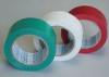 Green / White Stabilized Floor Marking Tape Adhesive Insulation Plasticized PVC Matte Film