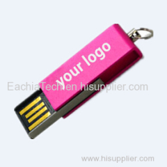 Mini USB Flash Drive 16GB with LOGO Thumb Drive Swivel and Mini flash memory custom with twister pen drive mini 8GB OEM
