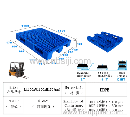 PLASTIC TRACY 1100 X1100 X 170MM