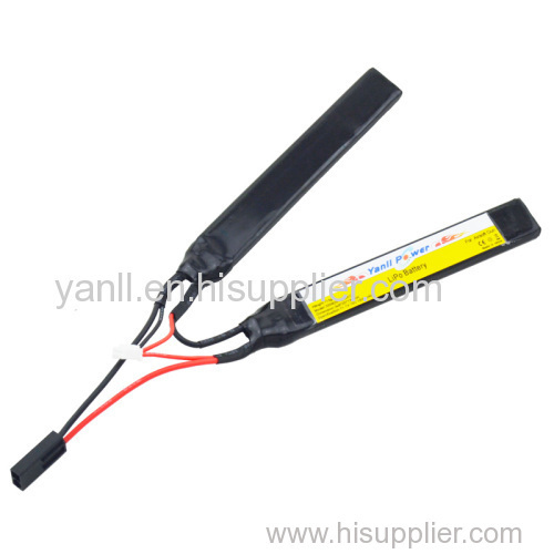 LiPo Airsoft Gun Battery Pack 7.4V 1500mAh RC LiPo Battery for Airsoft Gun