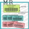 Custom Fashion Design Ultra Destructible Vinyl Tracing Asset Tag Security Self Adhesive Vinyl Barcode Sticker Labels