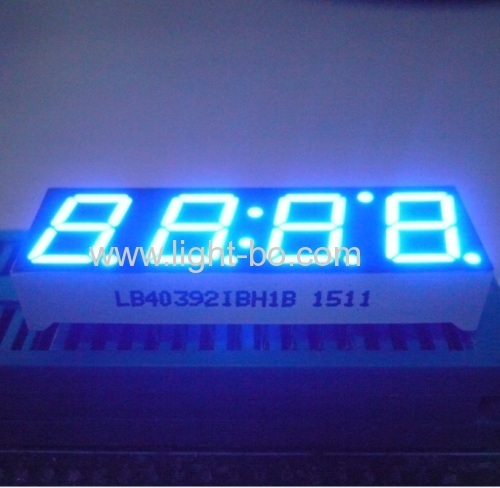 Ultra blue 4 digit 7 segment led display 0.39