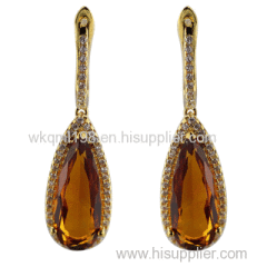 2015 Manli top quality hot sale natural orange jewelry Earrings