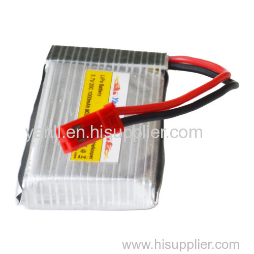 RC LiPo Battery Pack 3.7V 1000mAh 20C RC LiPo Battery for RC Mini Airplane