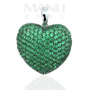2015 Manli Hot selling sterling silver heart-shaped Aestheticism Crystal Pendant