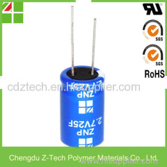 hot seller Low ESR & high power long lifespan 2.7V25F super capacitor