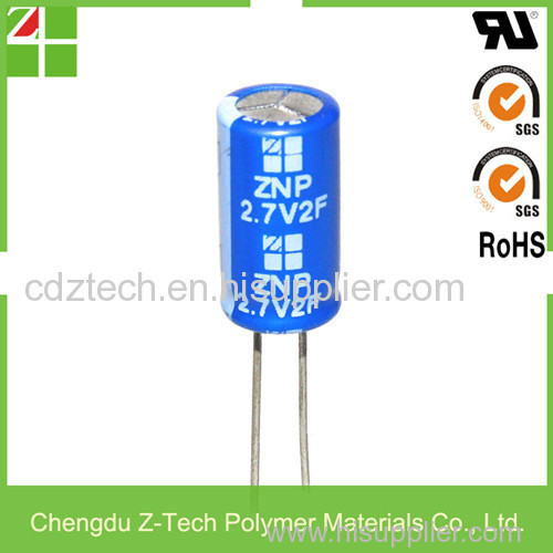 Ultra capacitor 2.7V series 10F cylindrical super capacitor