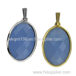 2015 Manli Fashion beautiful Natural blue crystal Pendant