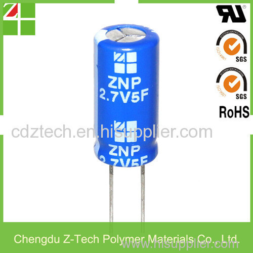 Super Capacitor 2.7v 10f For Solar Brick Light