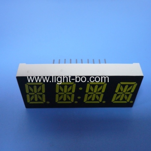 Custom ultra white common Anode 4 digit 0.54  14 segment LED display for instrument panel