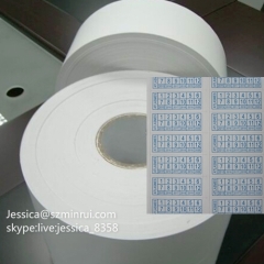 Custom Sticker Vinyl Paper Non Removable Destructible Self Adhesive Eggshell Label Vinyl Material In Rolls