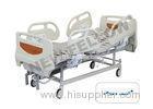 Powder - coated Steel Manual Double Crank standard hospital bed With ABS Guardrail