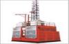 Red Painted SC200 / 200 Construction Material Hoist For Person Lifts