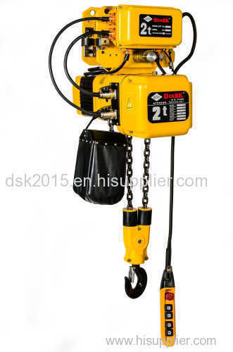 2 Ton electric chain hoist with trolley