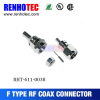 hot sale zinc alloy 90/180 Degree F type male RF connector