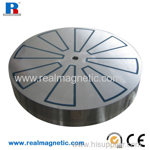 Rould Electro permannent magnetic chuck with radial poles
