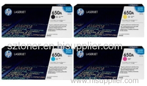 Genuine original HP CE271A LASERJET 650A TONER CARTRIDGE - CYAN for For HP Colour LaserJet Enterprise CP5525 M750 printe