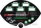 Electric Products Membrane Switch Keyboard With 3M Adhesive Dull Polish
