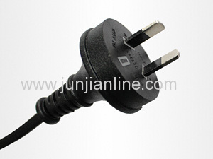 SAA plug 3 pin type power cord