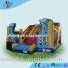 Painting Colorful Large Inflatable Dry Slides rental 0.55mm PVC