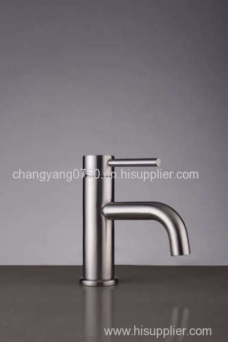 Cold and hot water basin mixer